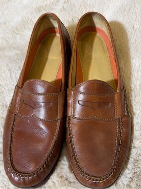 Cole Haan Brown Leather Penny Loafers
